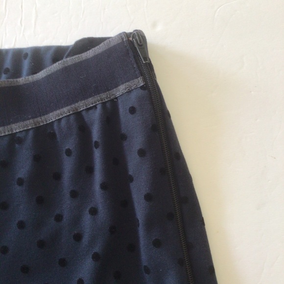 VIA MASINI 80 NAVY BLUE POLKA DOT TAPERED LEG PANTS SIZE 6 - Picture 7 of 11